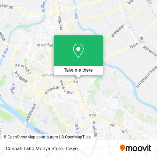 Conoah Labo Moriya Store map