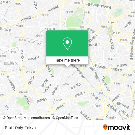 Staff Only map