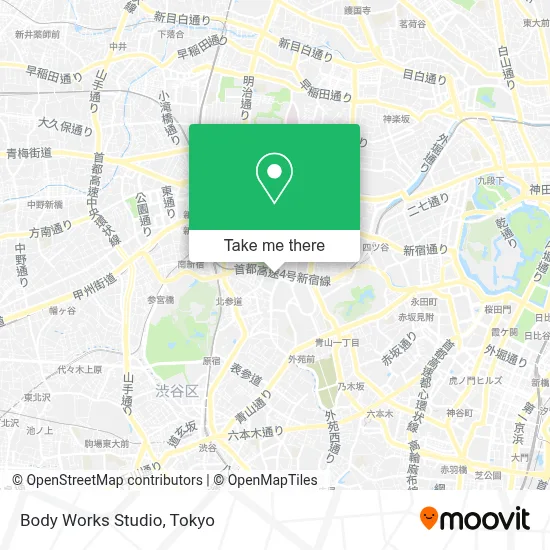 Body Works Studio map