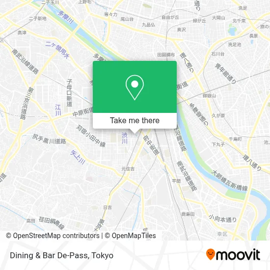 Dining & Bar De-Pass map