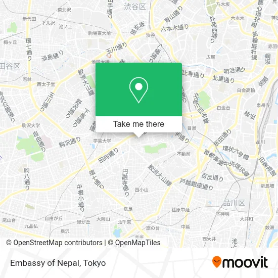 Embassy of Nepal map