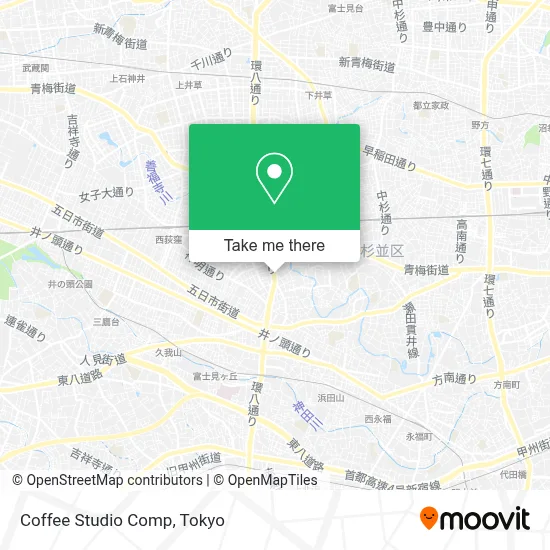 Coffee Studio Comp map