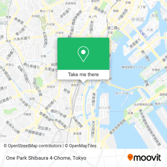 One Park Shibaura 4-Chome map