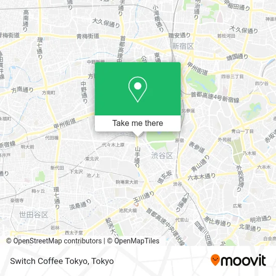 Switch Coffee Tokyo map