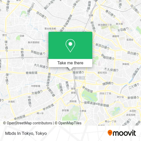 Mbds In Tokyo map