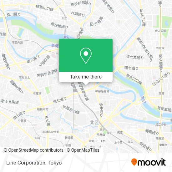 Line Corporation map