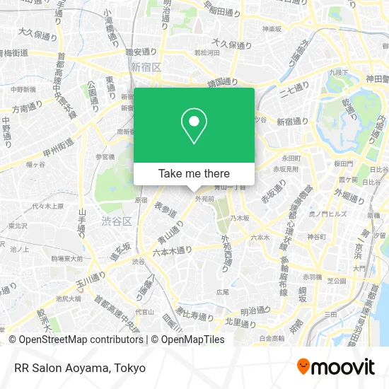 RR Salon Aoyama map