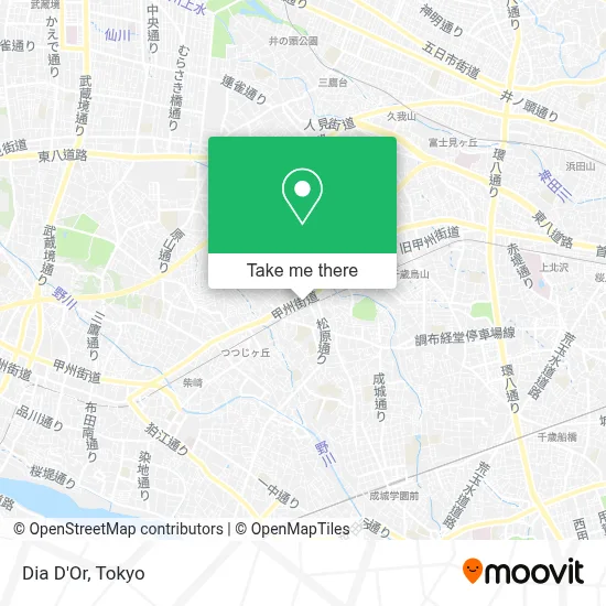 Dia D'Or map