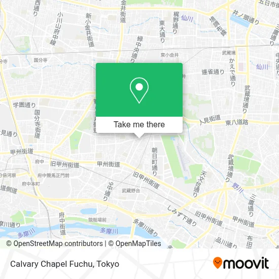 Calvary Chapel Fuchu map
