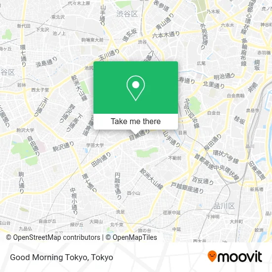 Good Morning Tokyo map