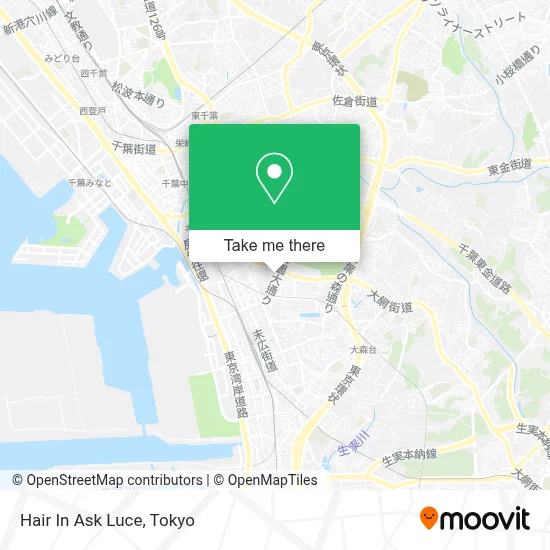 Hair In Ask Luce map