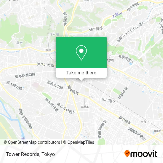Tower Records map
