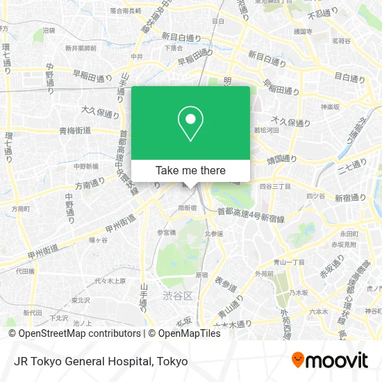 JR Tokyo General Hospital map