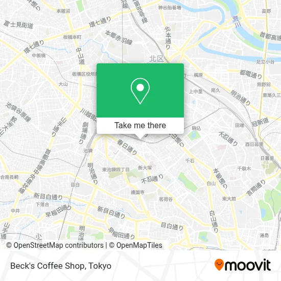 Beck's Coffee Shop map