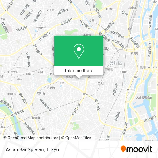 Asian Bar Spesan map