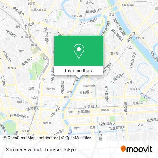 Sumida Riverside Terrace map