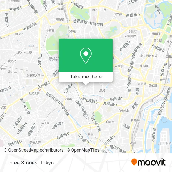Three Stones map