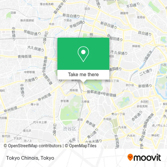 Tokyo Chinois map