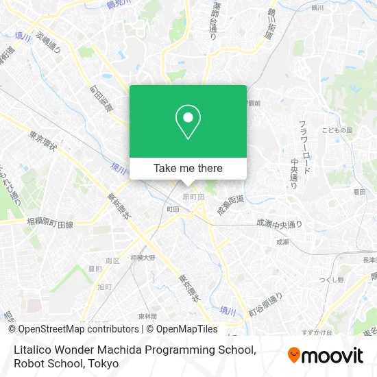 Litalico Wonder Machida Programming School, Robot School map