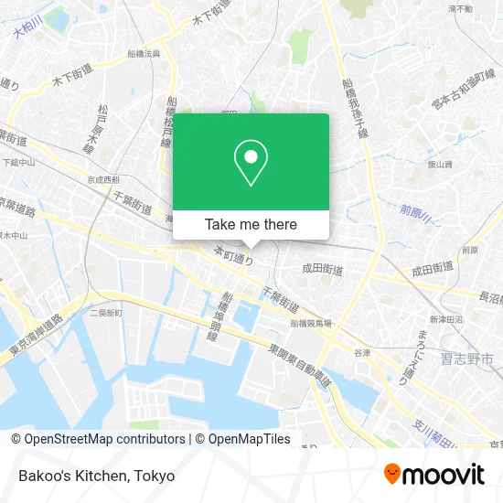 Bakoo's Kitchen map