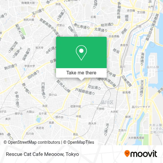 Rescue Cat Cafe Meooow map