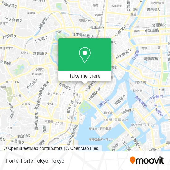 Forte_Forte Tokyo map