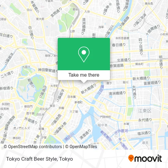 Tokyo Craft Beer Style map