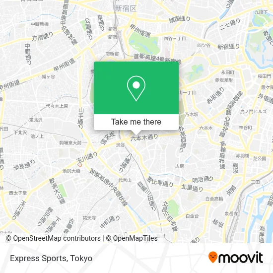 Express Sports map