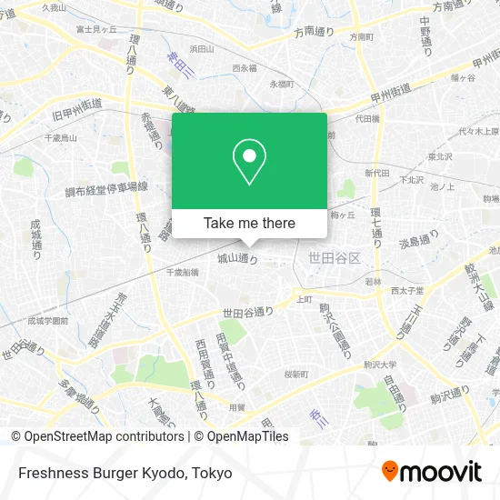 Freshness Burger Kyodo map