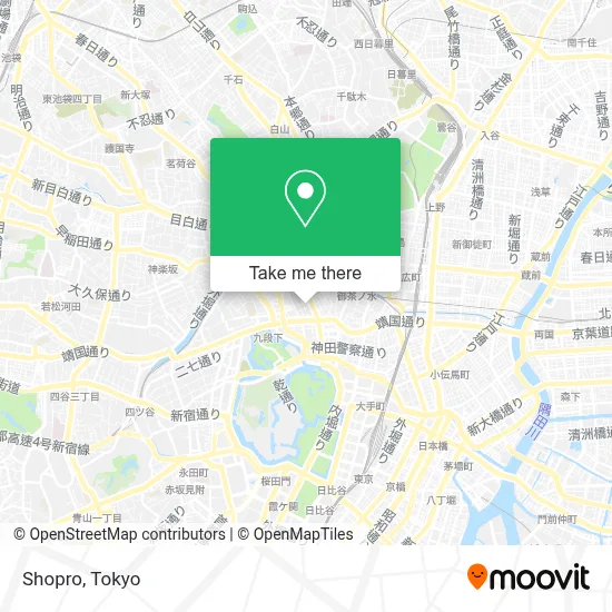 Shopro map