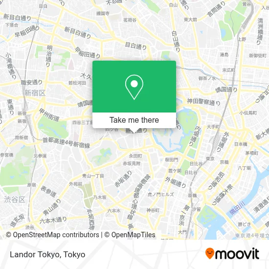 Landor Tokyo map