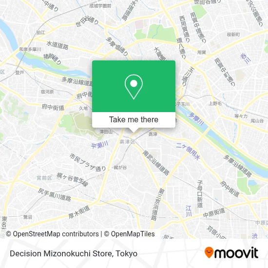 Decision Mizonokuchi Store map