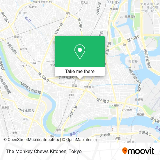 The Monkey Chews Kitchen map