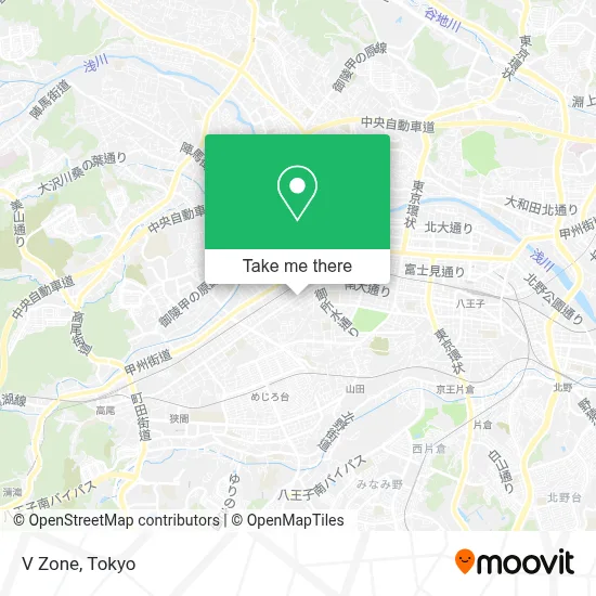V Zone map