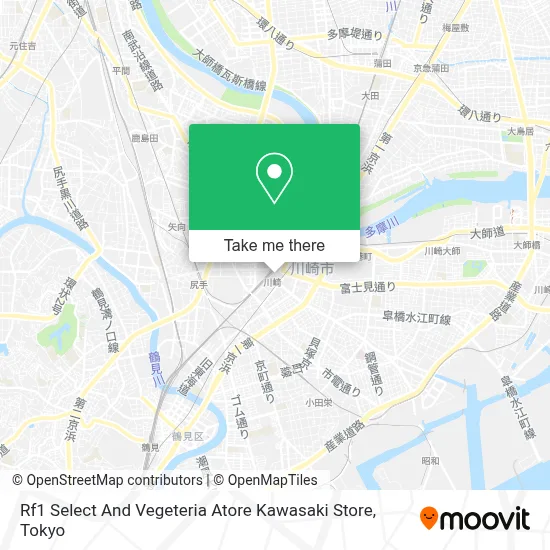 Rf1 Select And Vegeteria Atore Kawasaki Store map