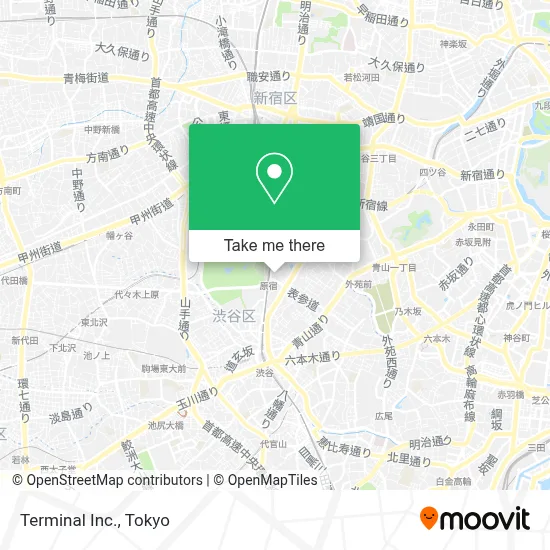 Terminal Inc. map