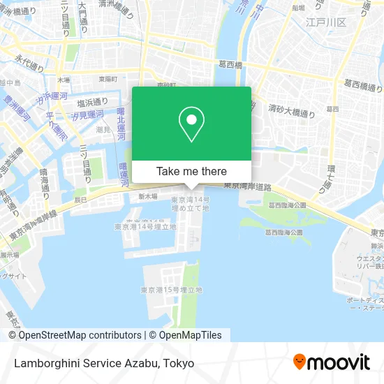 Lamborghini Service Azabu map