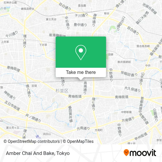 Amber Chai And Bake map