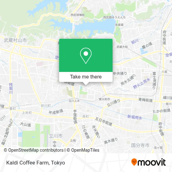 Kaldi Coffee Farm map