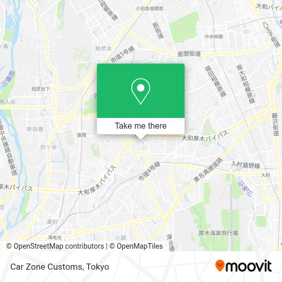 Car Zone Customs map