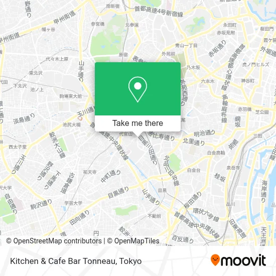 Kitchen & Cafe Bar Tonneau map