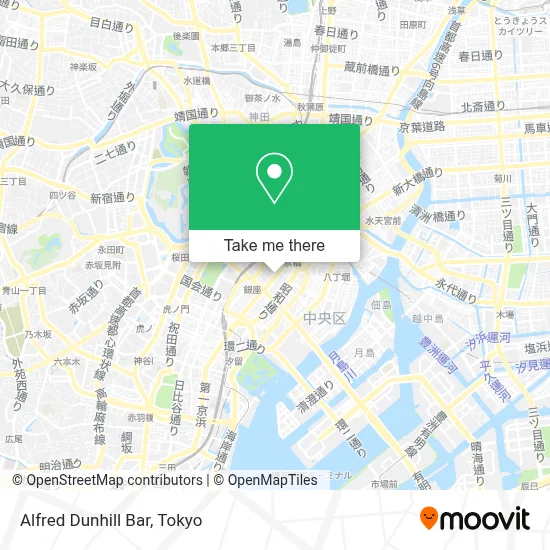 Alfred Dunhill Bar map