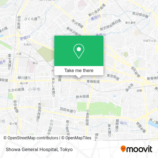 Showa General Hospital map