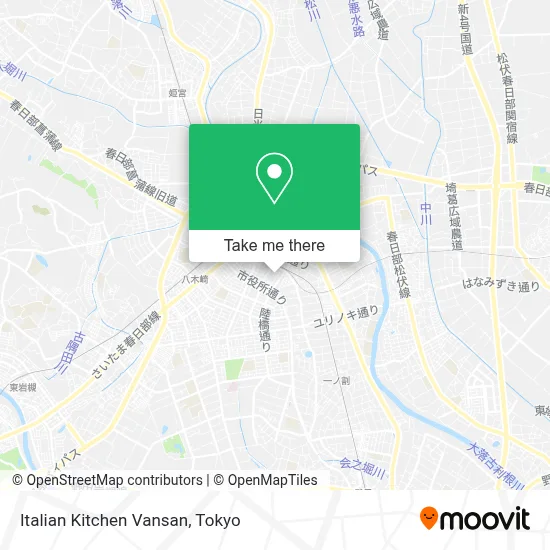 Italian Kitchen Vansan map