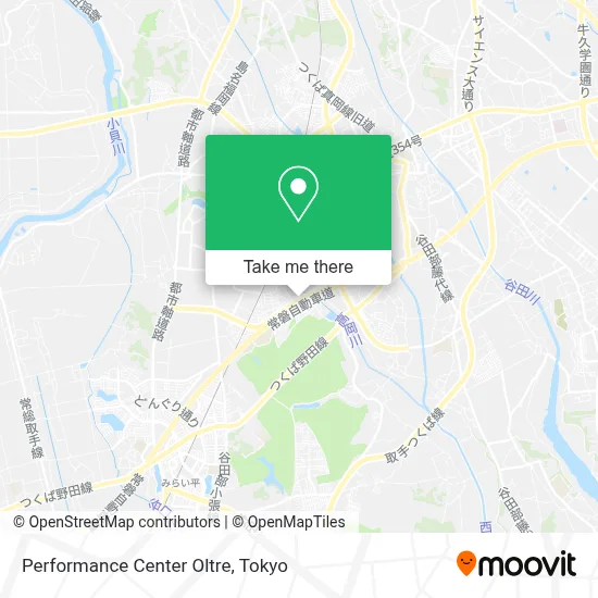 Performance Center Oltre map