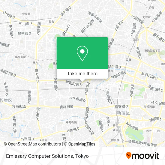 Emissary Computer Solutions map