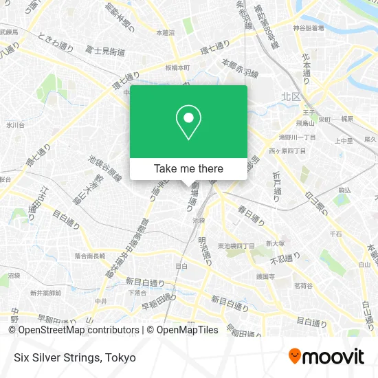 Six Silver Strings map