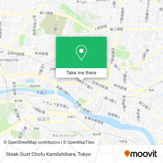 Steak Gust Chofu Kamiishihara map