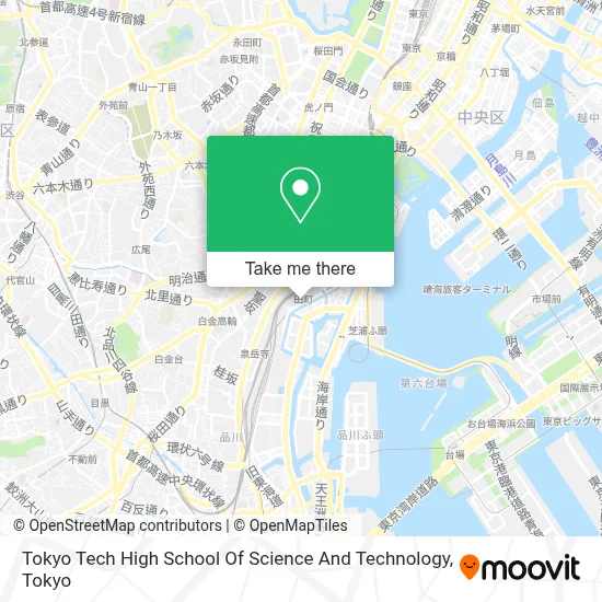 Tokyo Tech High School Of Science And Technology map