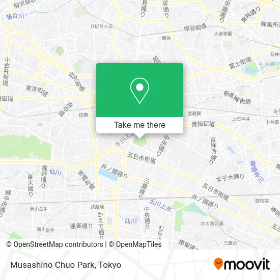 Musashino Chuo Park map